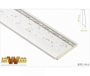 Плинтус напольный Hiwood B90-W4