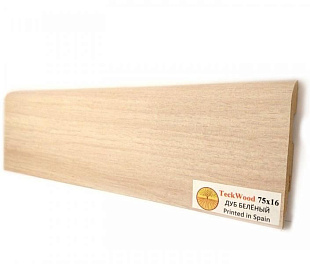 Плинтус напольный МДФ TeckWood Дуб беленый (White Oak) (75х16)