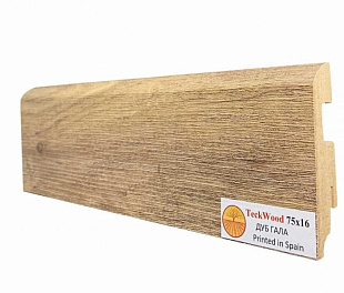 Плинтус напольный МДФ TeckWood Дуб Гала (75х16)