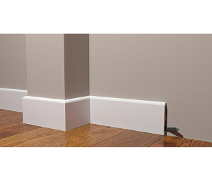 Плинтус напольный из дюрополимера Decor-Dizayn Белая Лепнина DD707