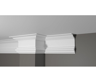Плинтус потолочный из дюрополимера Белая Лепнина Decor-Dizayn DD505