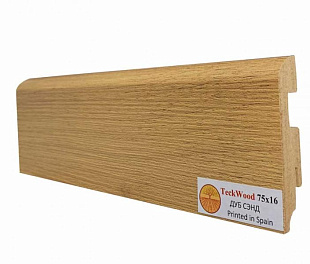 Плинтус напольный МДФ TeckWood Дуб Сэнд (75х16)