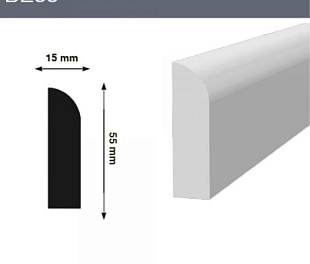 Плинтус напольный Hiwood BE55
