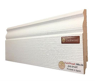 Плинтус напольный МДФ TeckWood Дуб Брайт (100x16)