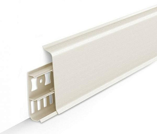 Плинтус напольный Ideal Деконика D85 033 Кремово-белый