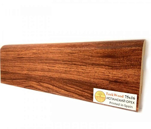 Плинтус напольный МДФ TeckWood Испанский Орех (Spanish Walnut) (75х16)