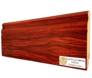 Плинтус напольный МДФ TeckWood Мербау (Merbau) (100x16)