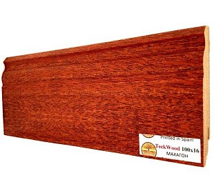 Плинтус напольный МДФ TeckWood Махагон (Mahogany) (100x16)