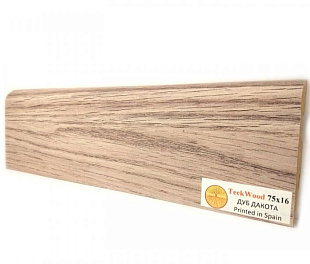 Плинтус напольный МДФ TeckWood Дуб Дакота (Oak Dacota) (75х16)