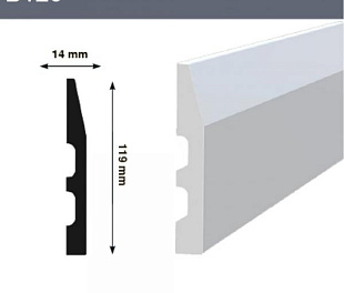 Плинтус напольный Hiwood B120
