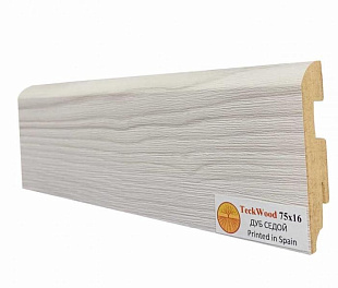 Плинтус напольный МДФ TeckWood Дуб Седой (75х16)