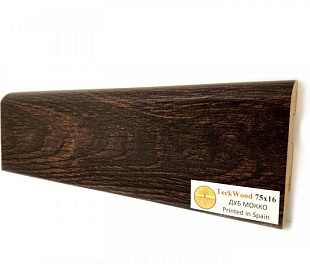 Плинтус напольный МДФ TeckWood Дуб Мокко (Oak Mocco) (75х16)