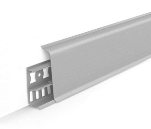 Плинтус напольный Ideal Деконика D70 002 Светло-серый