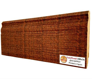 Плинтус напольный МДФ TeckWood Дуб Баррел (Oak Barrel) (100x16)