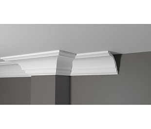 Плинтус потолочный из дюрополимера Белая Лепнина Decor-Dizayn DD16