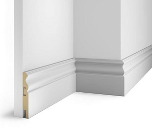 Плинтус напольный МДФ Cosca под покраску белый AP14 115x16