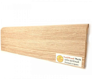 Плинтус напольный МДФ TeckWood Клен беленый (White Maple) (75х16)