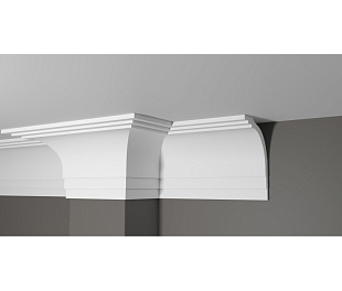 Плинтус потолочный из дюрополимера Белая Лепнина Decor-Dizayn DD511