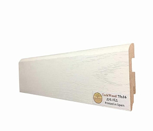 Плинтус напольный МДФ TeckWood Дуб Лёд (75х16)