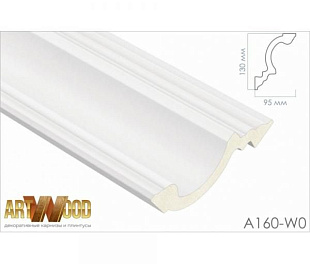 Плинтус потолочный Hiwood A160-W0