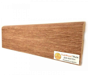 Плинтус напольный МДФ TeckWood Дуб Бостон (Oak Boston) (75х16)