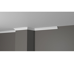 Плинтус потолочный из дюрополимера Белая Лепнина Decor-Dizayn DD34