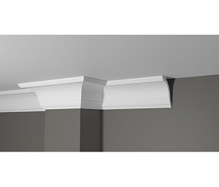 Плинтус потолочный из дюрополимера Белая Лепнина Decor-Dizayn DD08