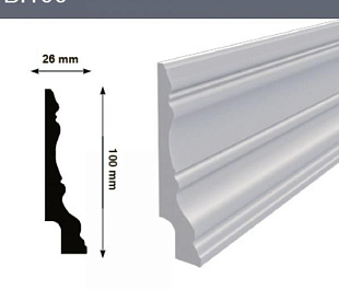 Плинтус напольный Hiwood BI100