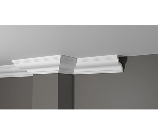 Плинтус потолочный из дюрополимера Белая Лепнина Decor-Dizayn DD30