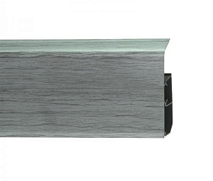 Плинтус напольный Winart Quadro (80 мм) 333 Серебристый жемчуг