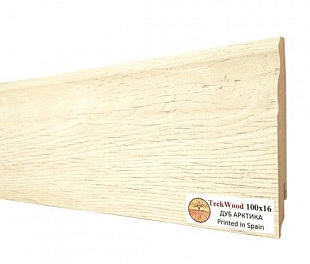 Плинтус напольный МДФ TeckWood Дуб Арктика (Arctic Oak) (100x16)