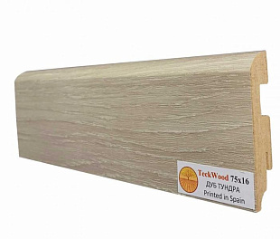 Плинтус напольный МДФ TeckWood Дуб Тундра (75х16)