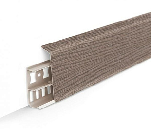 Плинтус напольный Ideal Деконика D70 215 Дуб снежный