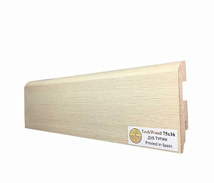 Плинтус напольный МДФ TeckWood Дуб Турин (75х16)