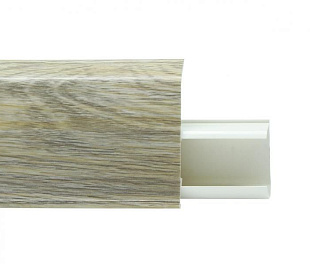 Плинтус напольный Winart Quadro (55 мм) 518 Дуб Нуар